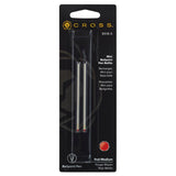 Cross Mini Ballpoint Pen Refill (Red - M - Pack of 2) 8518-5