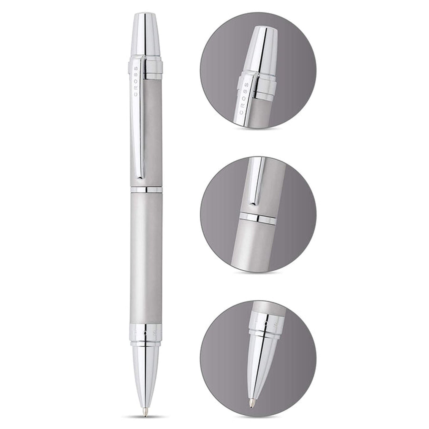 Cross Nile Pure Satin Chrome CT Ballpoint Pen AT0382G-8