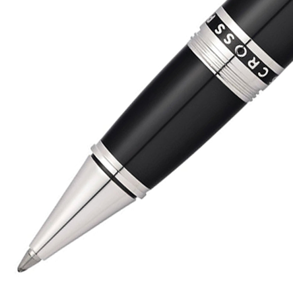 Cross Peerless 125 Core Collection – Black Lacquer/Platinum Rollerball Pen Item# AT0705-1 - Image 3