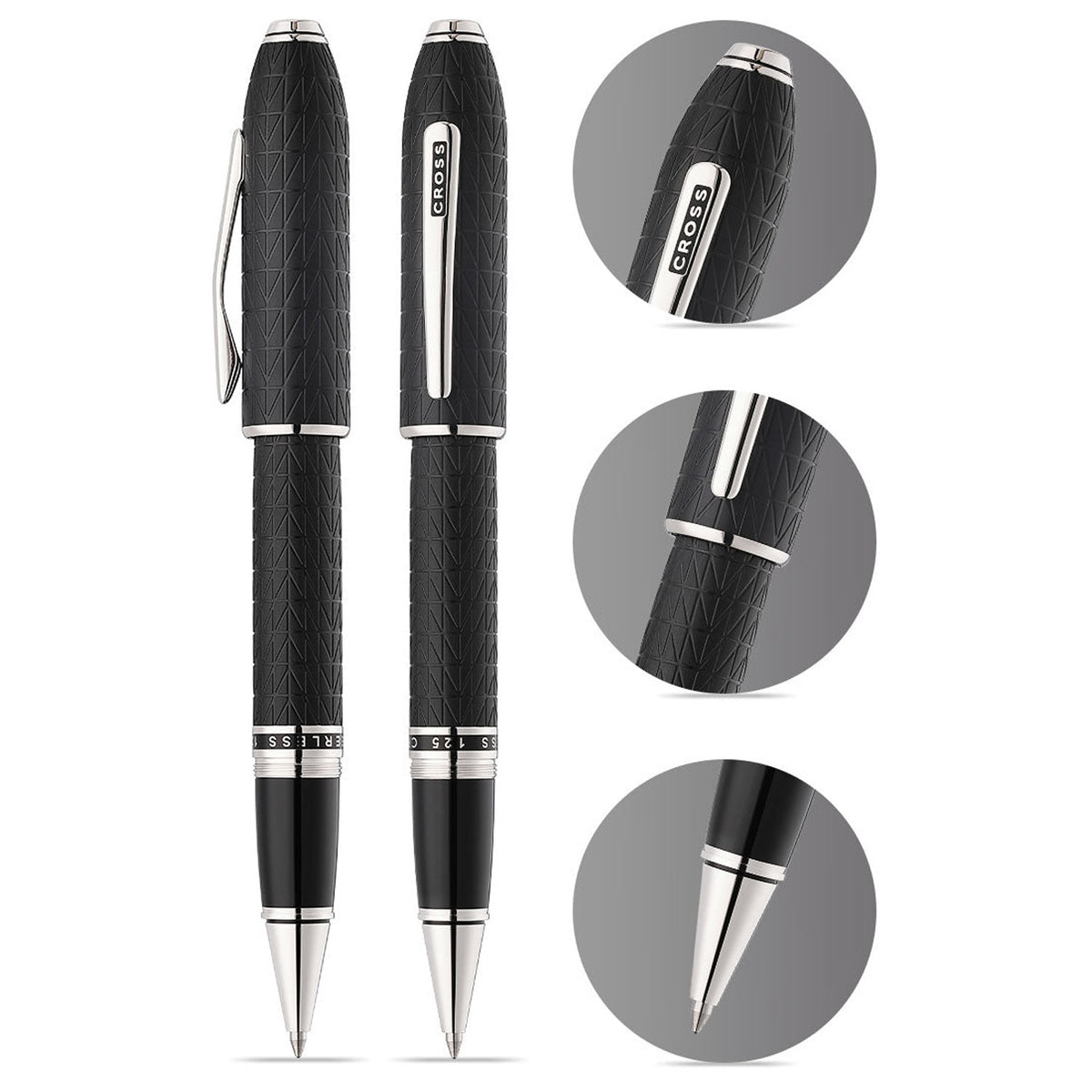 Cross Peerless 125 Citizen Tokyo Satin Black CT Roller Ball Pen AT0705-24