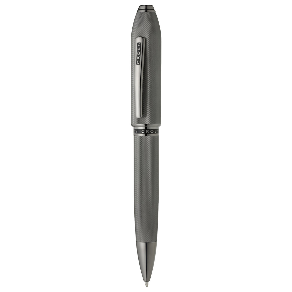 Cross Peerless 125 Polished Slate Gray PVD Ballpoint Pen AT0702-20