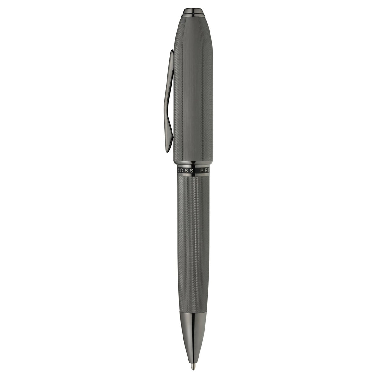 Cross Peerless 125 Polished Slate Gray PVD Ballpoint Pen AT0702-20