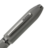 Cross Peerless 125 Polished Slate Gray PVD Ballpoint Pen AT0702-20