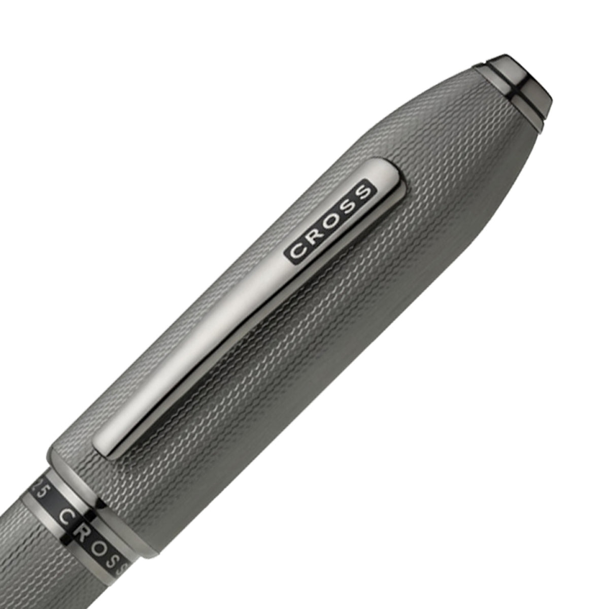 Cross Peerless 125 Polished Slate Gray PVD Ballpoint Pen AT0702-20
