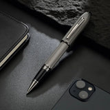 Cross Peerless 125 Polished Slate Gray PVD Roller Ball Pen AT0705-20