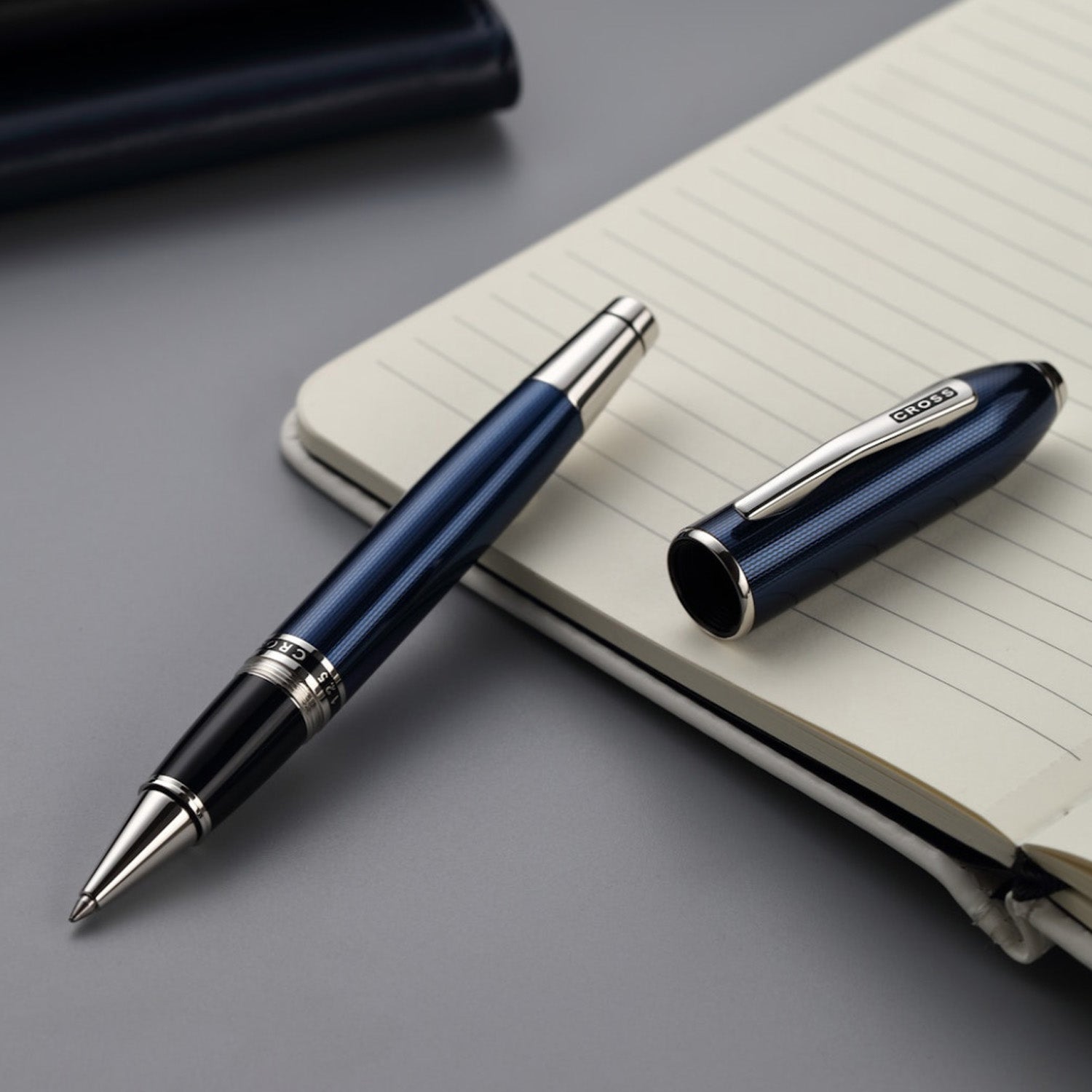 Cross Peerless 125 Translucent Cobalt Blue CT Roller Ball Pen AT0705-21