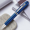 Cross Peerless 125 Translucent Quartz Blue CT Ballpoint Pen AT0702-14
