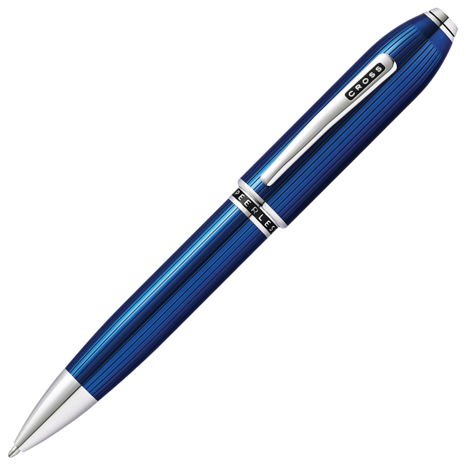 Cross Peerless 125 Translucent Quartz Blue CT Ballpoint Pen AT0702-14