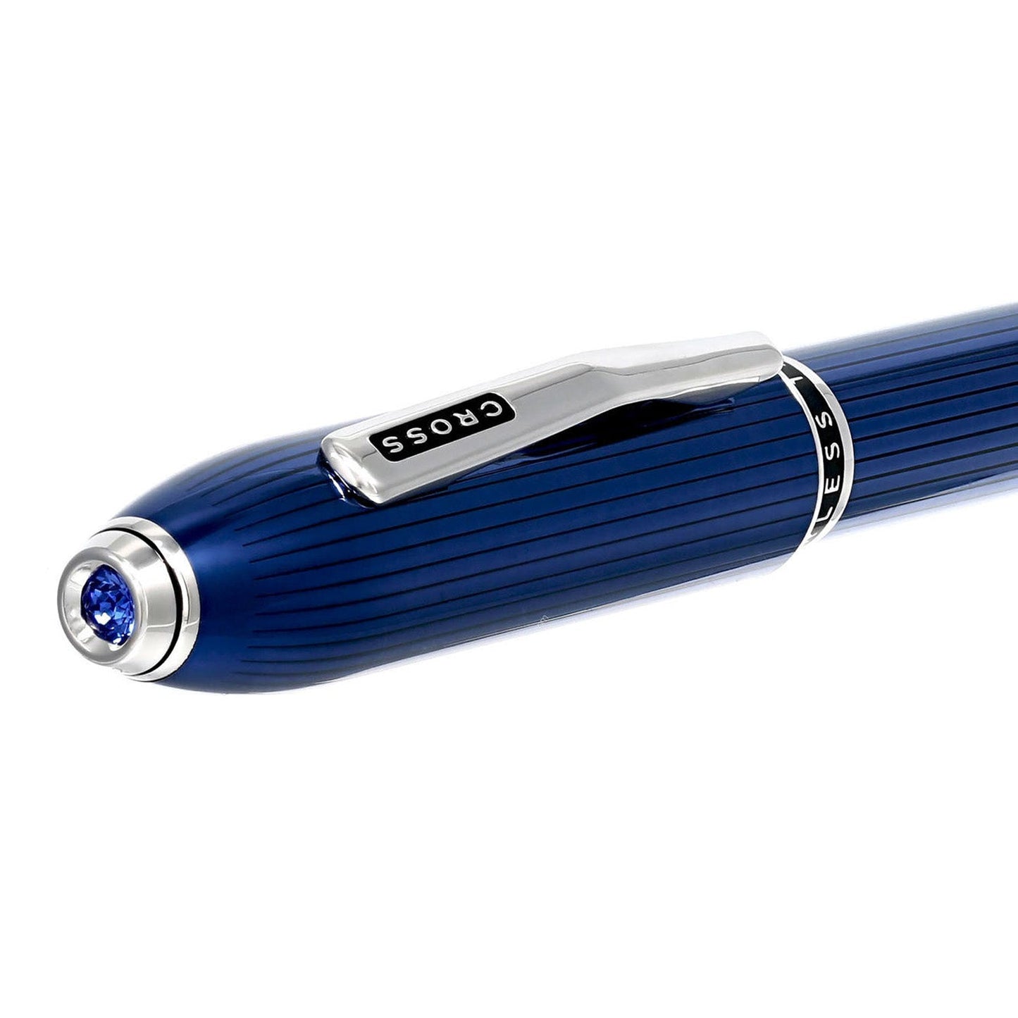 Cross Peerless 125 Translucent Quartz Blue CT Ballpoint Pen AT0702-14
