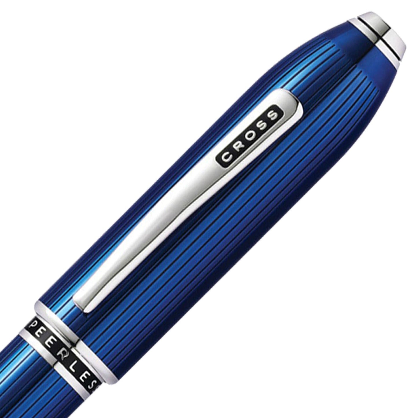 Cross Peerless 125 Translucent Quartz Blue CT Ballpoint Pen AT0702-14
