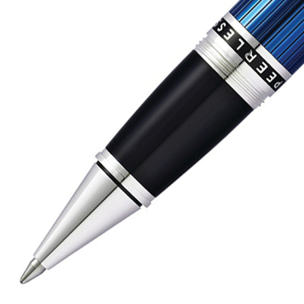Cross Peerless 125 Translucent Quartz Blue CT Roller Ball Pen AT0705-1