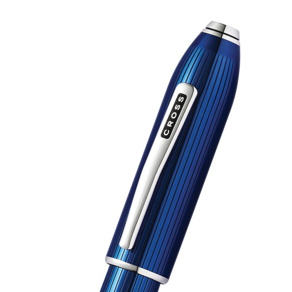 Cross Peerless 125 Translucent Quartz Blue CT Roller Ball Pen AT0705-1