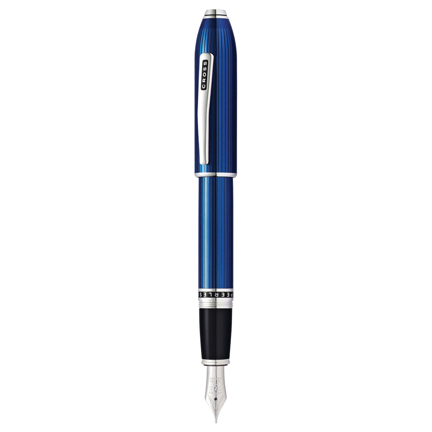 Cross Peerless 125 Translucent Quartz Blue CT Fountain Pen