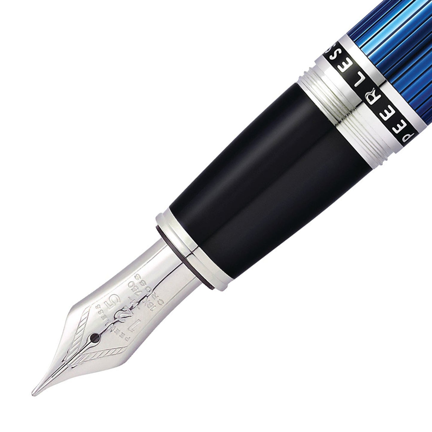 Cross Peerless 125 Translucent Quartz Blue CT Fountain Pen