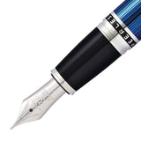 Cross Peerless 125 Translucent Quartz Blue CT Fountain Pen