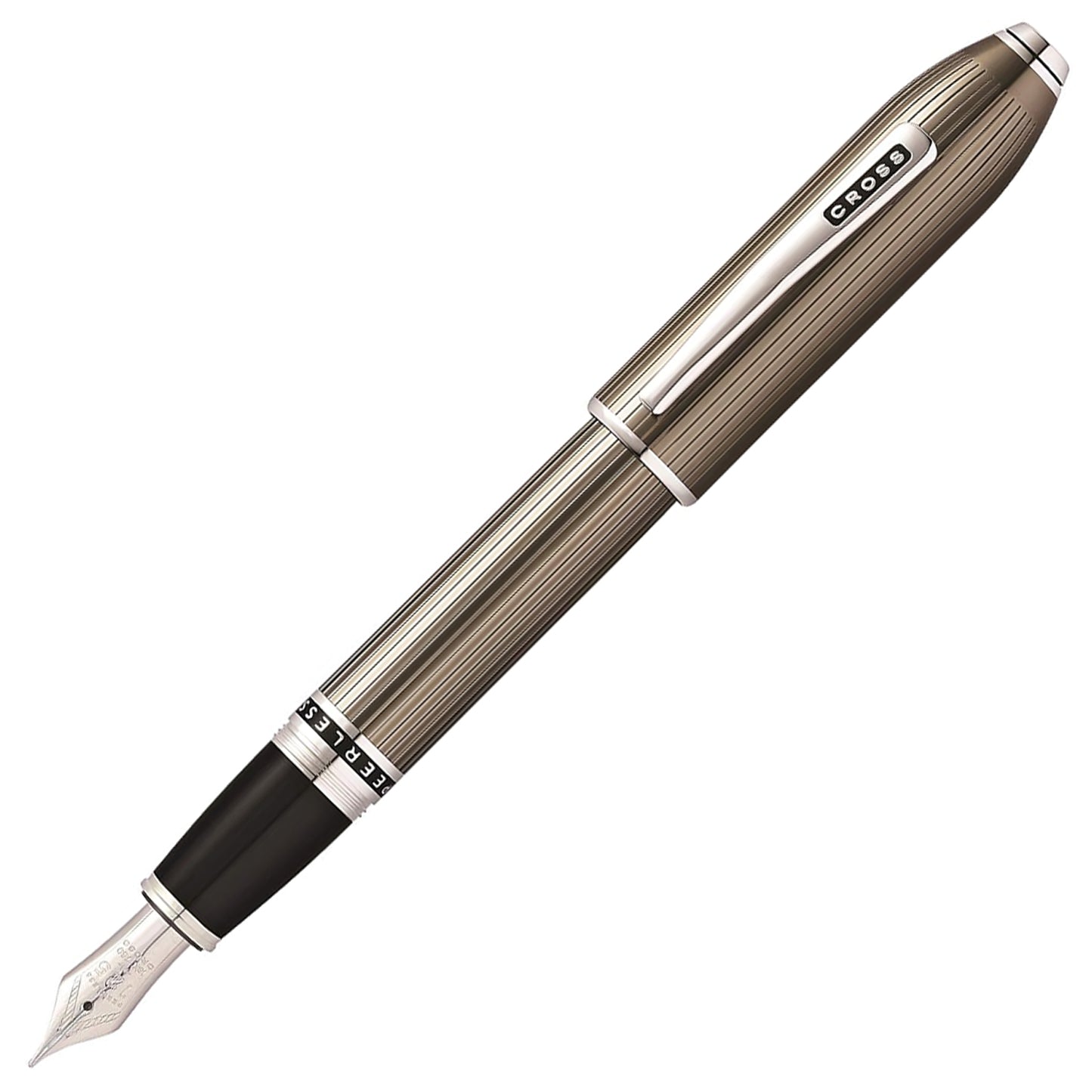 Cross Peerless 125 Translucent Titanium Gray CT Fountain Pen
