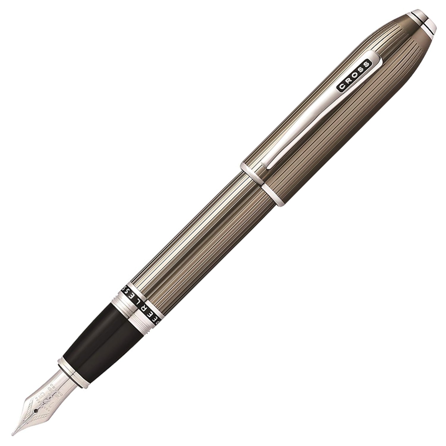 Cross Peerless 125 Translucent Titanium Gray CT Fountain Pen
