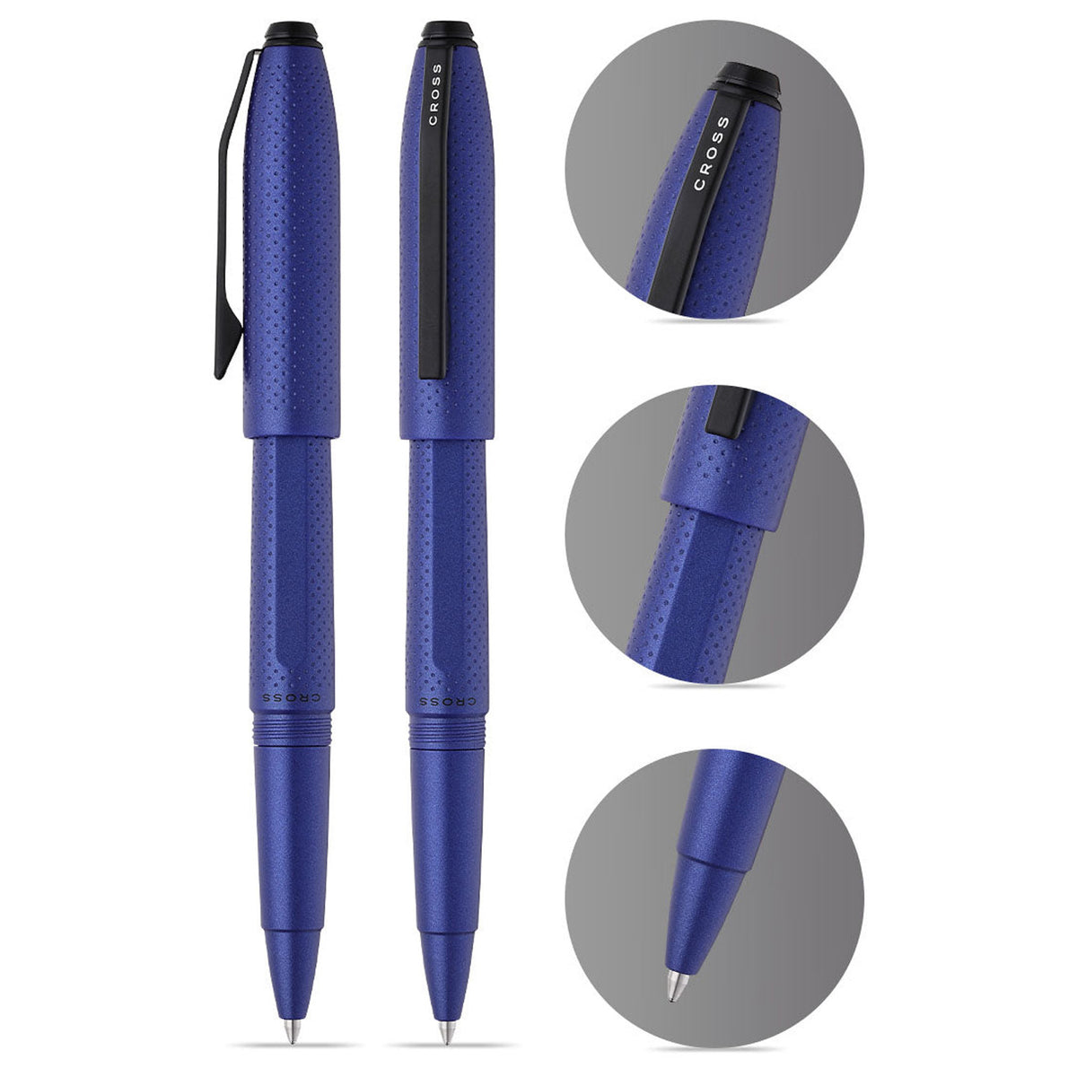 Cross Prism Deep Sea Blue PVD Ballpoint Pen AT0792-3