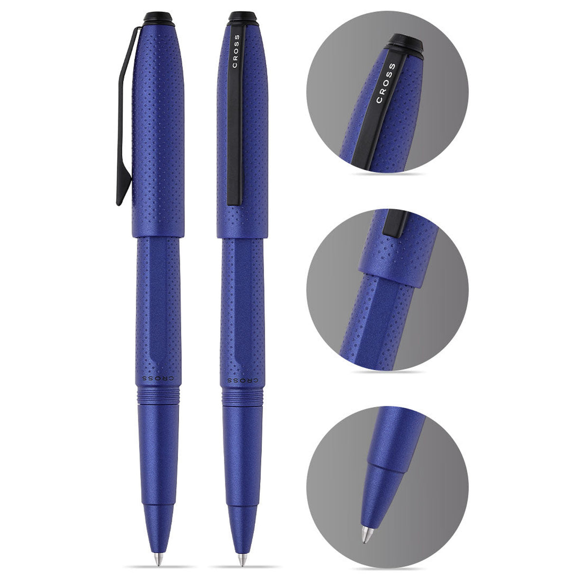 Cross Prism Deep Sea Blue PVD Roller Ball Pen AT0795-3