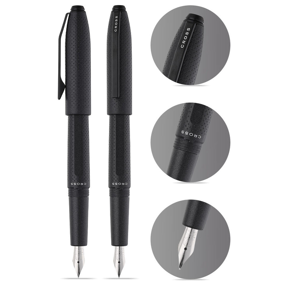 Cross Prism Obsidian Black PVD Fountain Pen