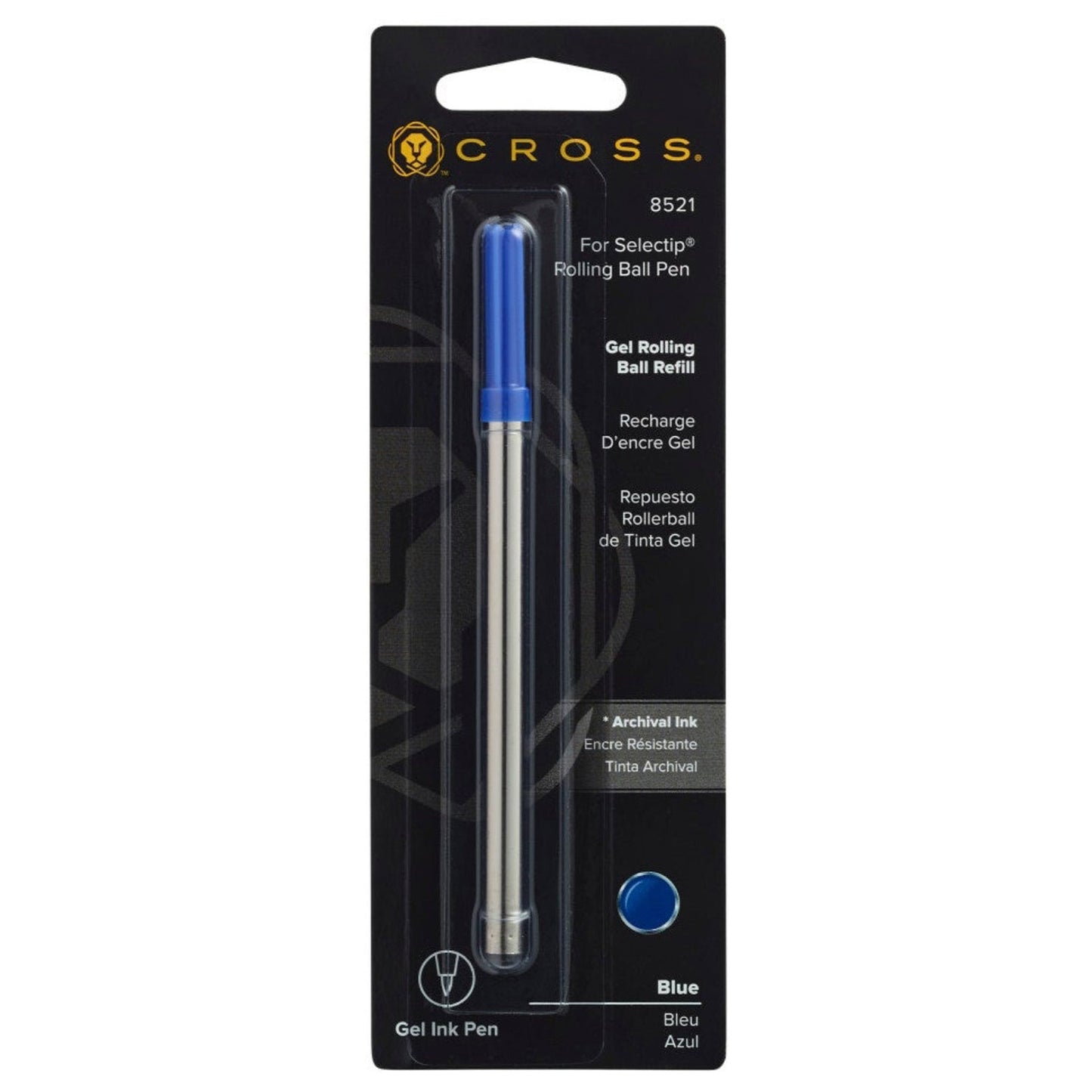 Cross Roller Ball Pen Refill (Blue - M) 8521