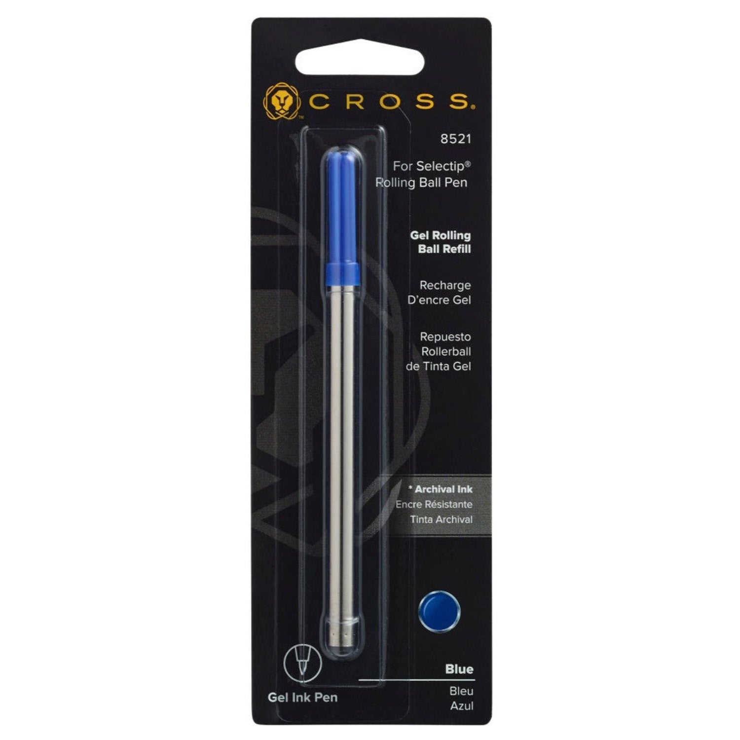 Cross Roller Ball Pen Refill (Blue - M) 8521