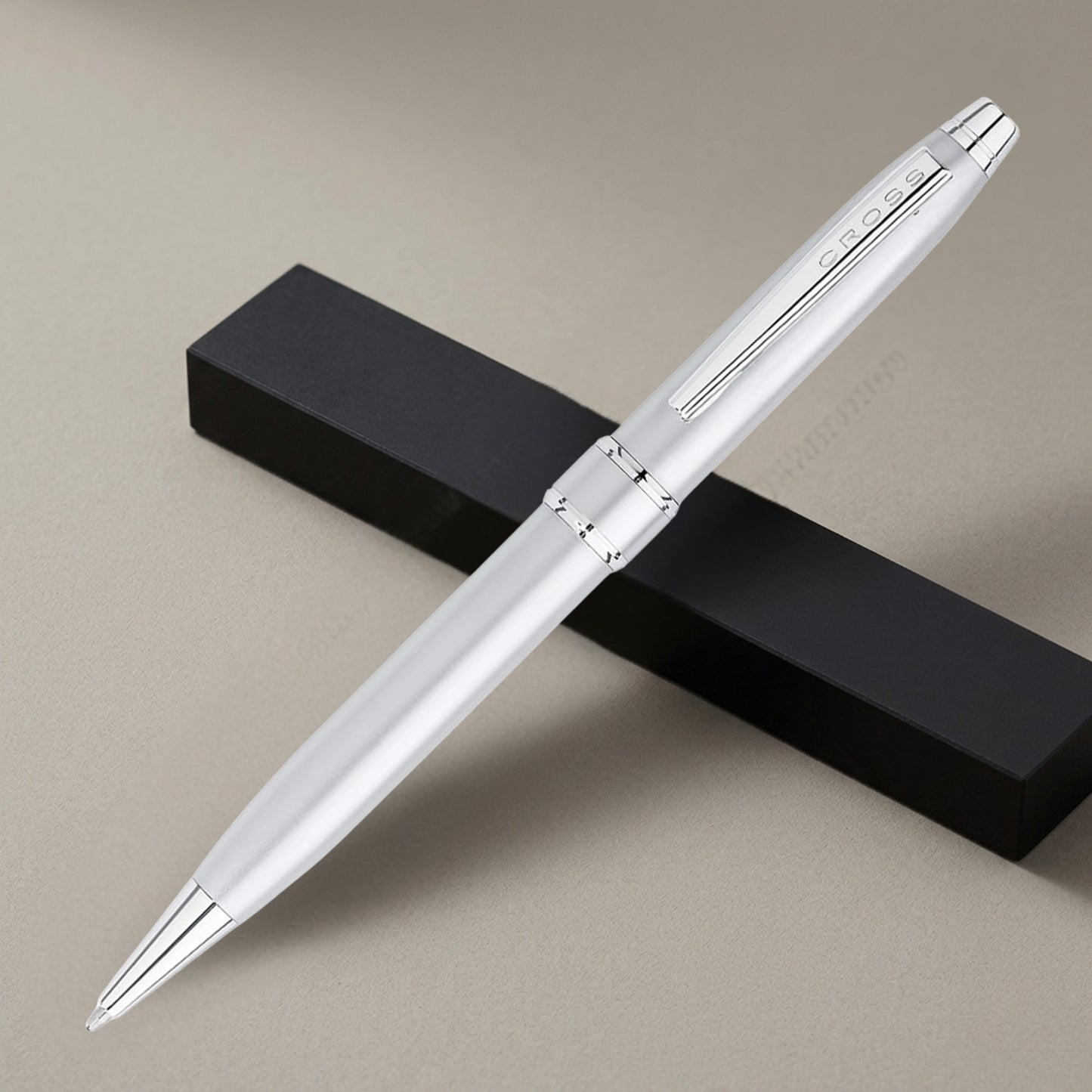 Cross Stratford Satin Chrome CT Ballpoint Pen AT0172-2