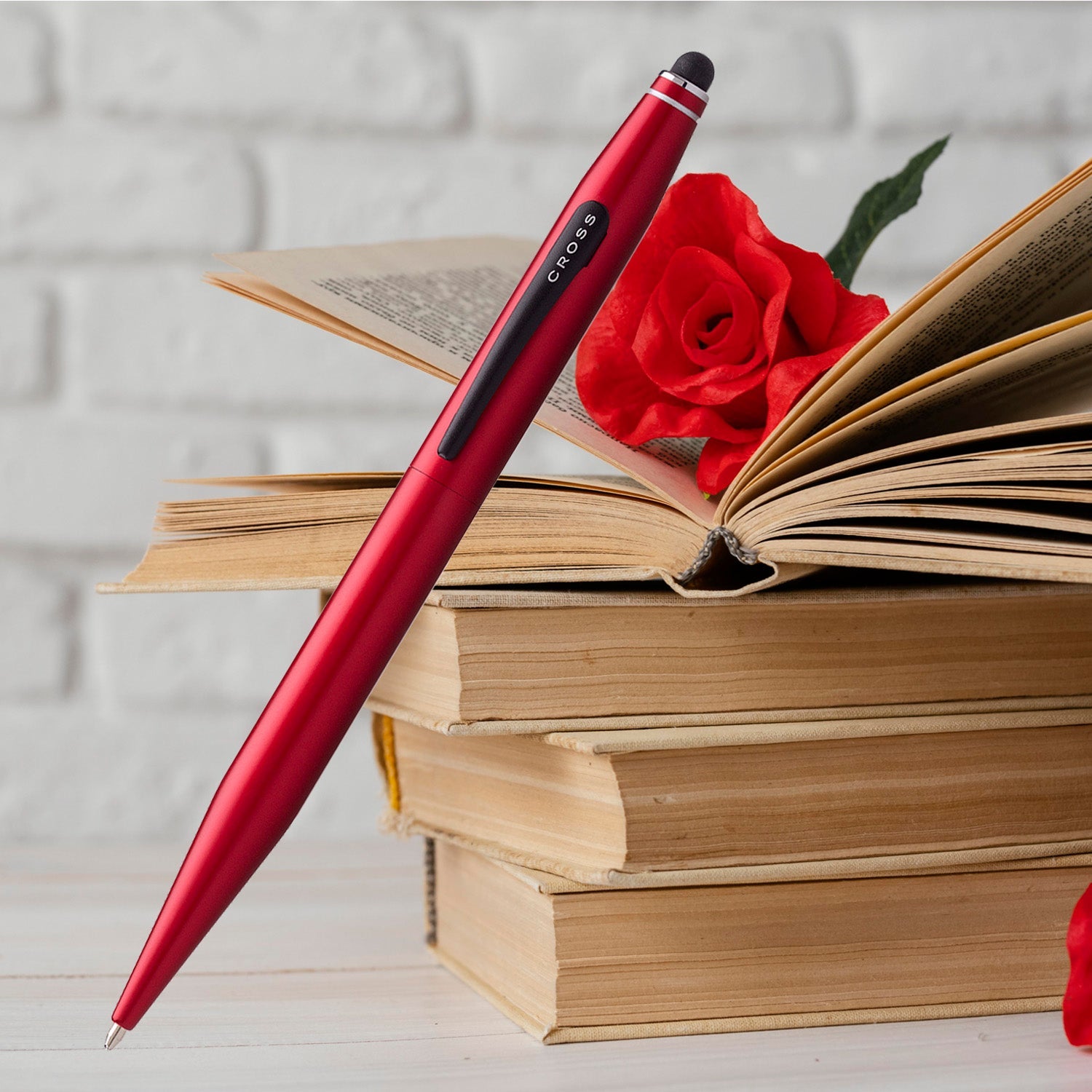 Cross Tech2 Metallic Red Ballpoint Pen at0652-8