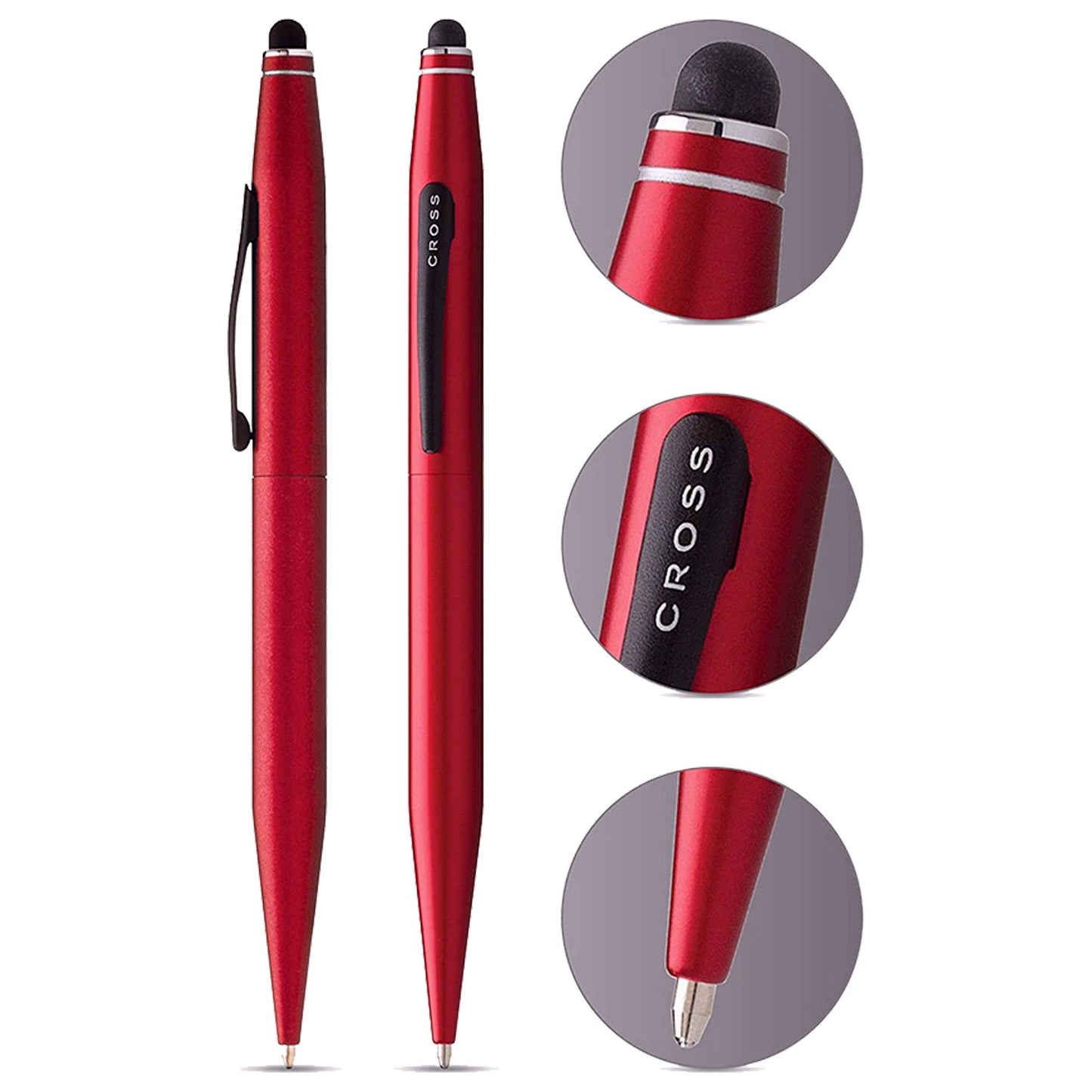 Cross Tech2 Metallic Red Ballpoint Pen at0652-8