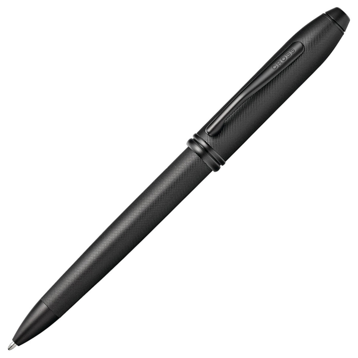 Cross Townsend Black Micro Knurl PVD Ballpoint Pen AT0042-62