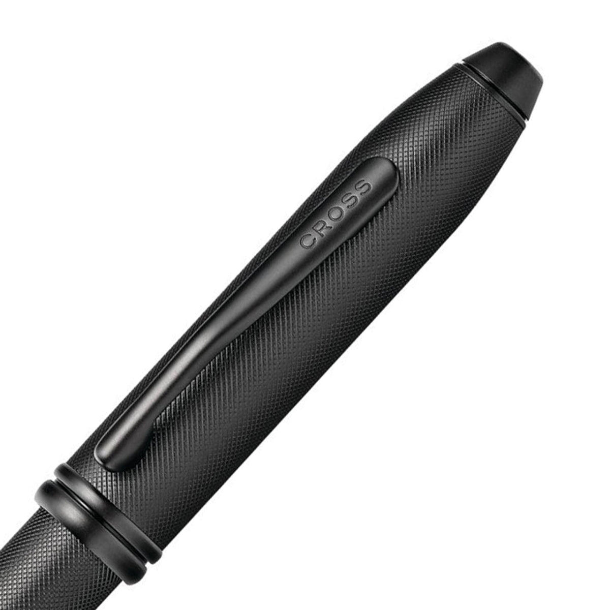 Cross Townsend Black Micro Knurl PVD Ballpoint Pen AT0042-62