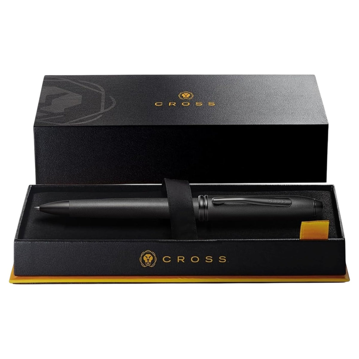 Cross Townsend Black Micro Knurl PVD Ballpoint Pen AT0042-62