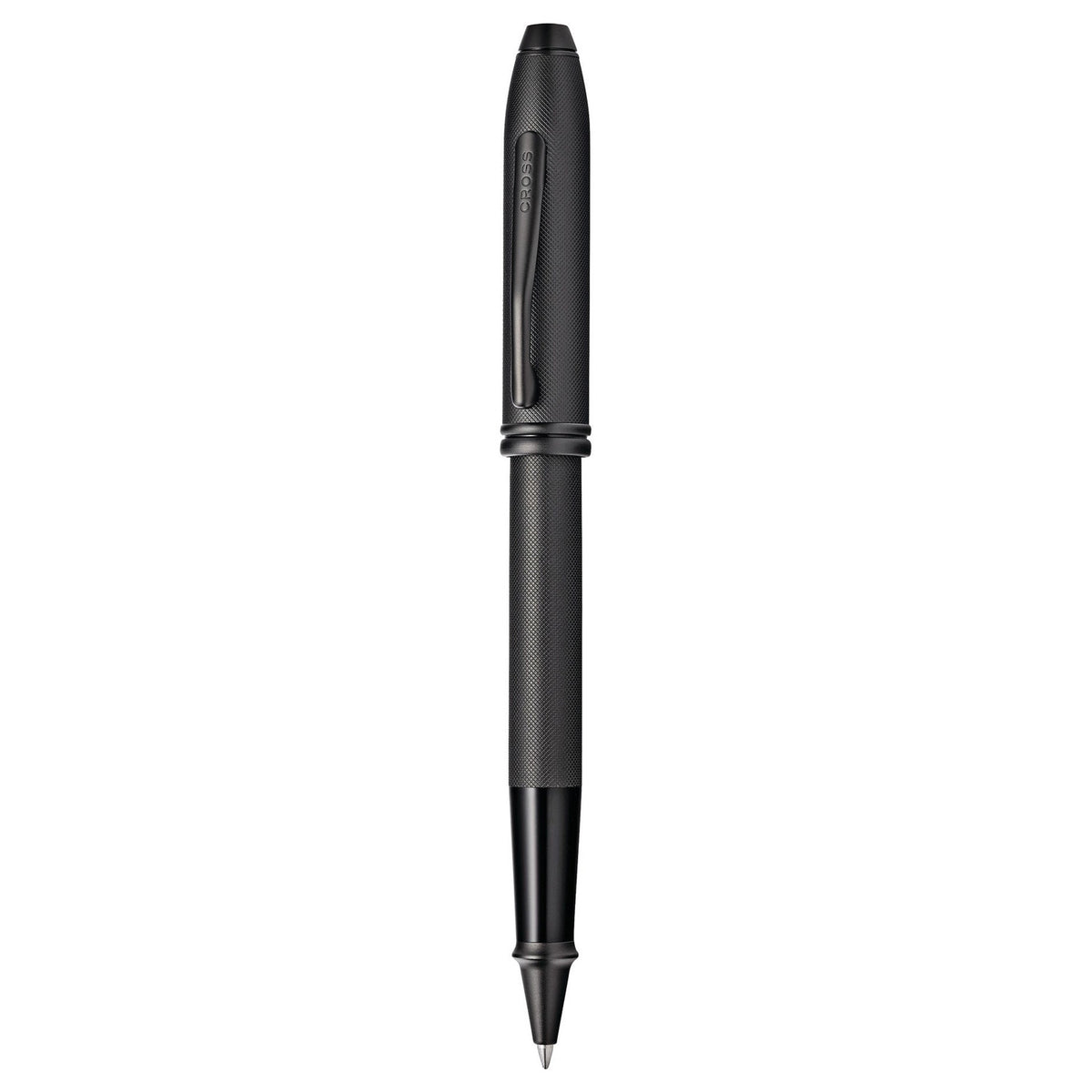 Cross Townsend Black Micro Knurl PVD Roller Ball Pen AT0045-62