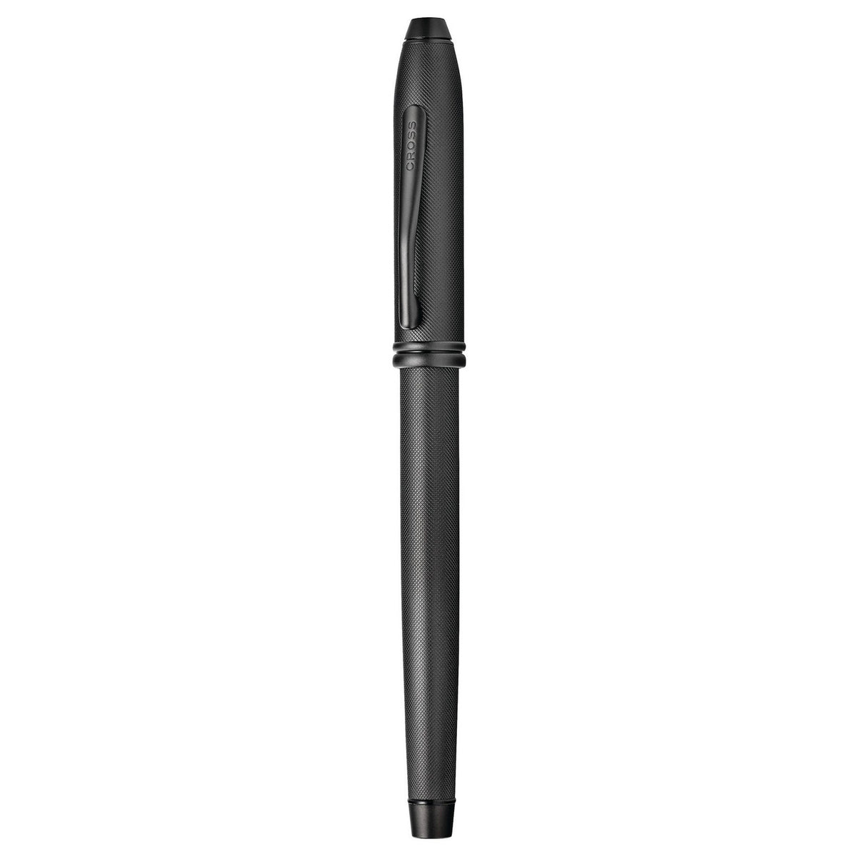 Cross Townsend Black Micro Knurl PVD Roller Ball Pen AT0045-62