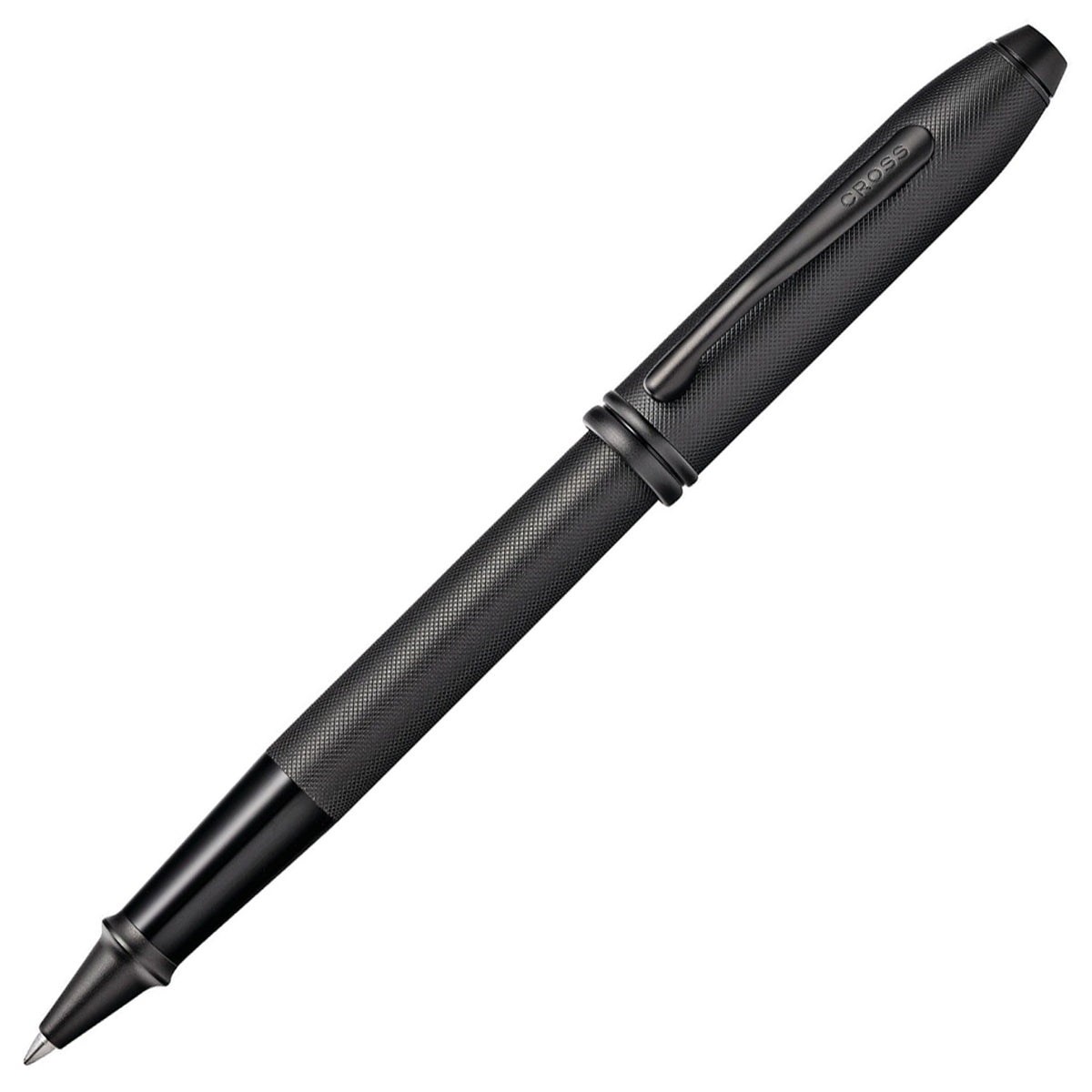 Cross Townsend Black Micro Knurl PVD Roller Ball Pen AT0045-62