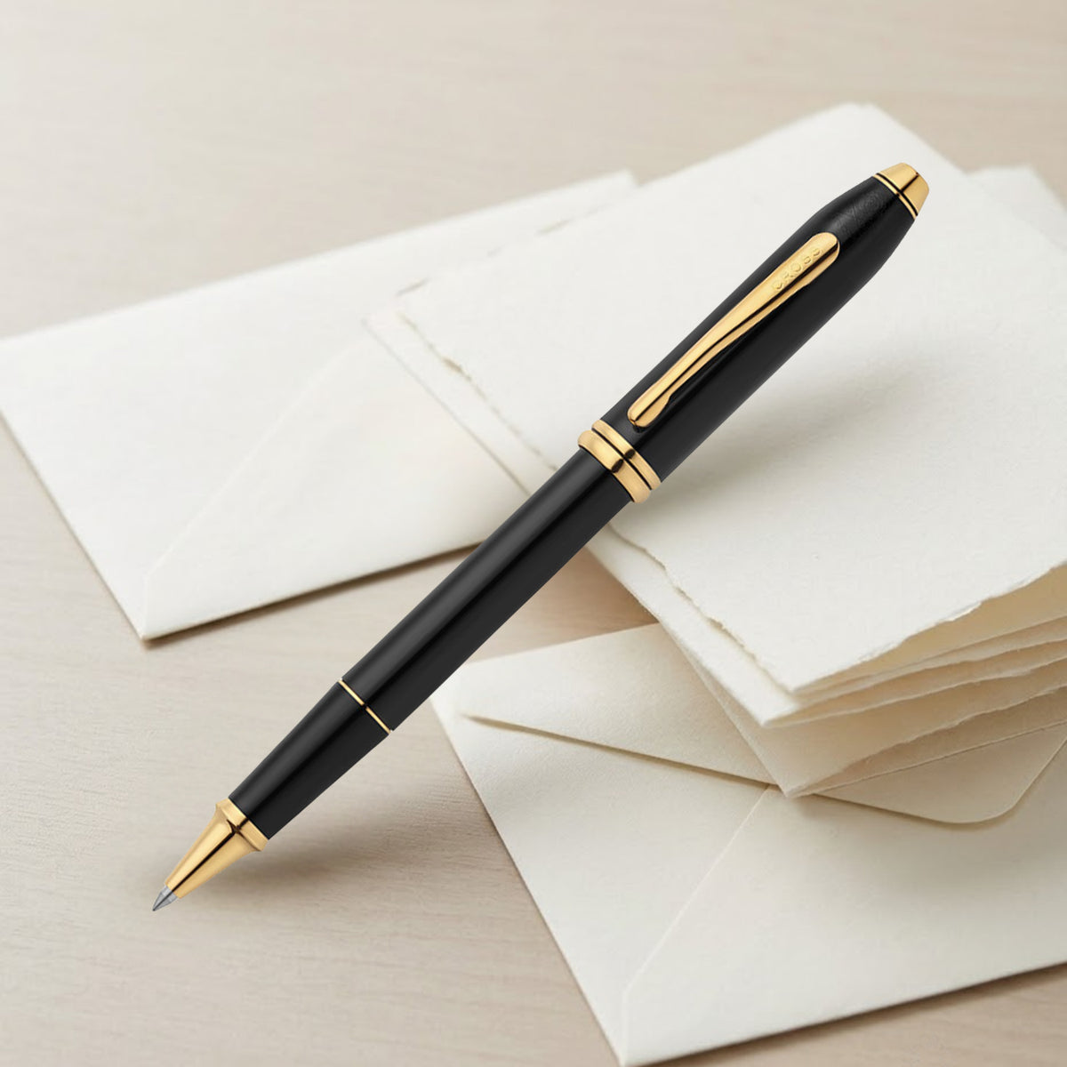 Cross Townsend Classic Black GT Roller Ball Pen 575