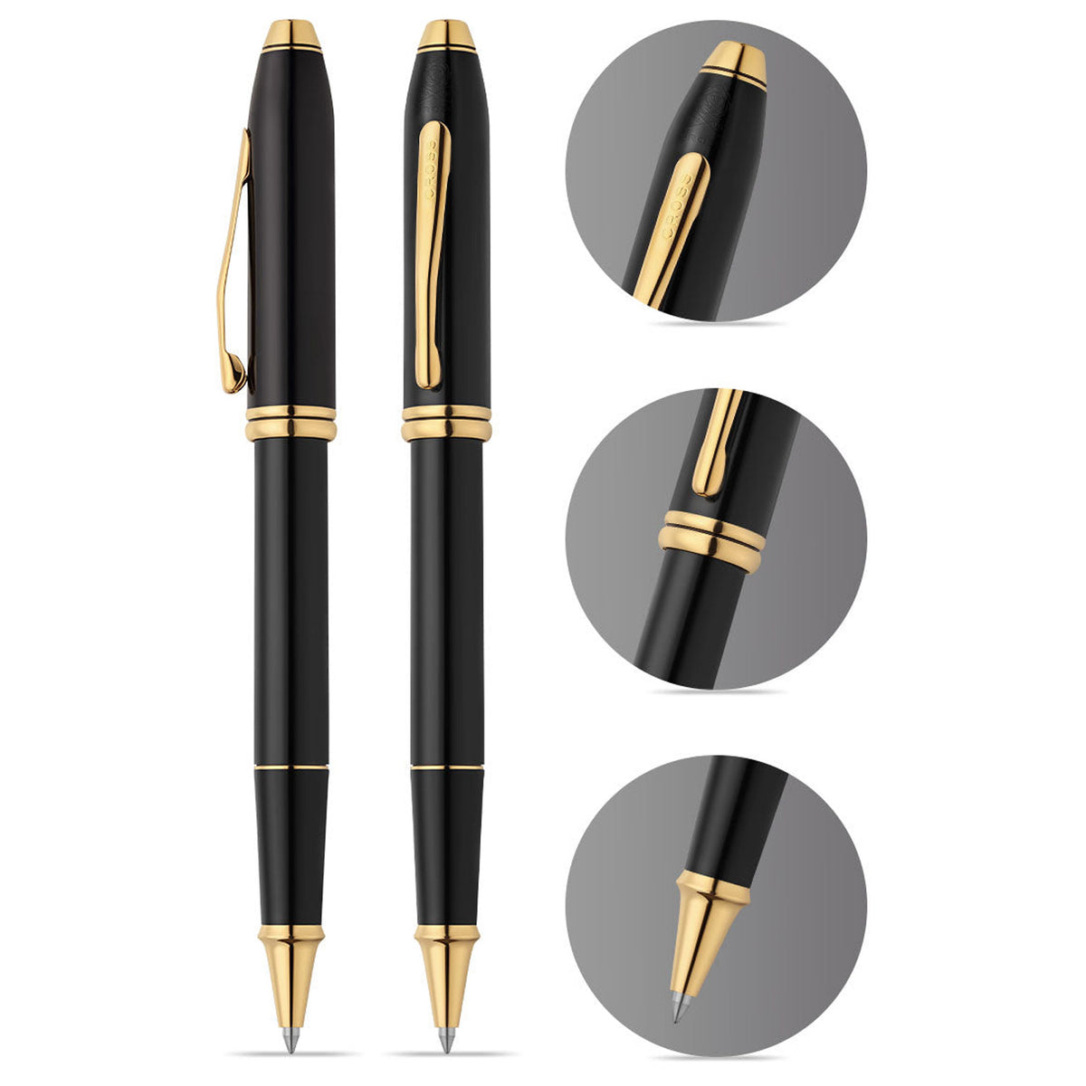 Cross Townsend Classic Black GT Roller Ball Pen 575