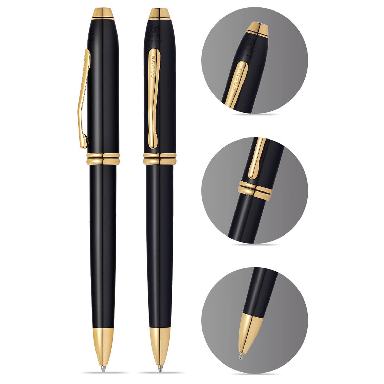 Cross Townsend Classic Black GT Ballpoint Pen 572TW