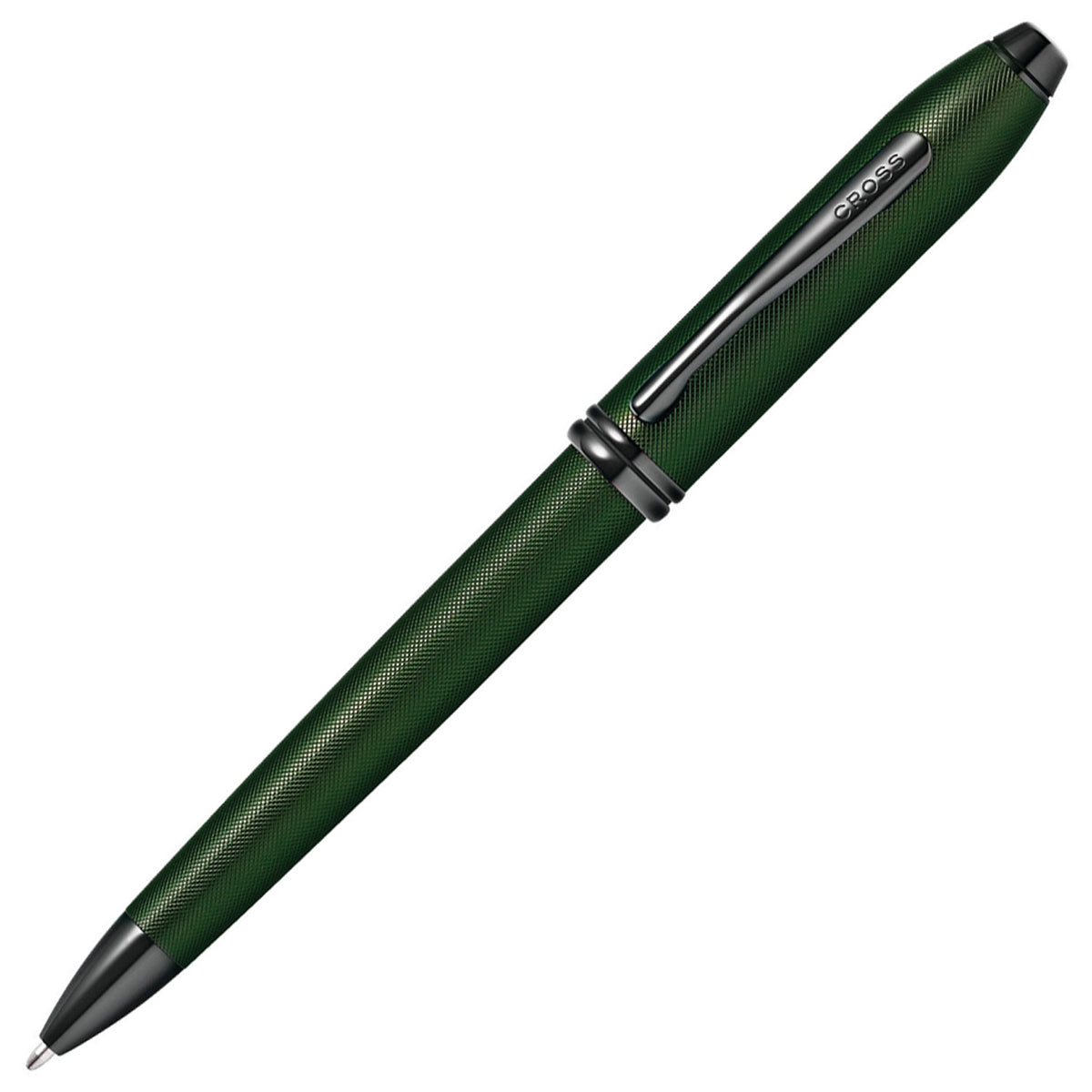 Cross Townsend Green Micro Knurl PVD Ballpoint Pen AT0042-63