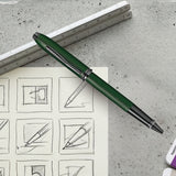 Cross Townsend Green Micro Knurl PVD Roller Ball Pen AT0045-63