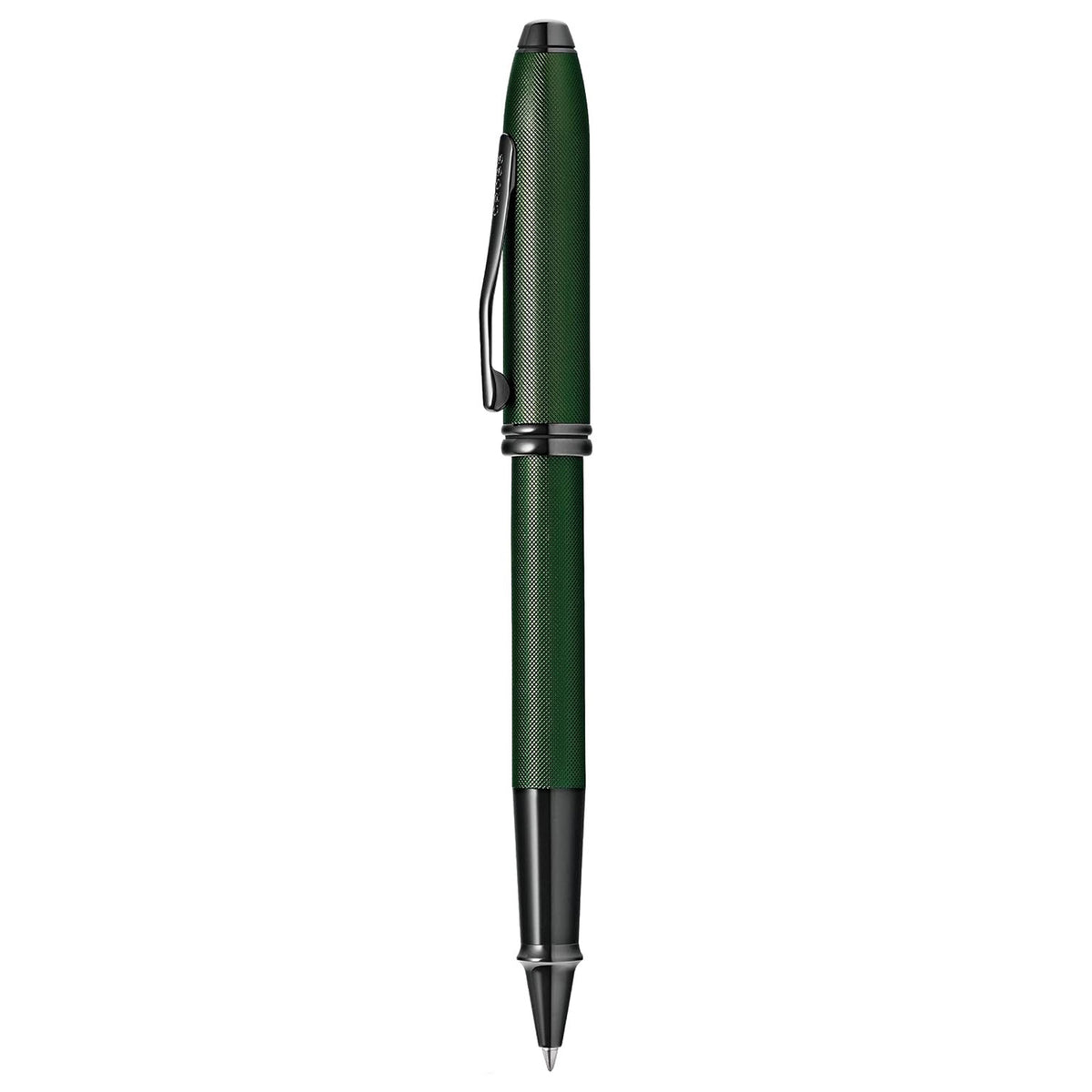 Cross Townsend Green Micro Knurl PVD Roller Ball Pen AT0045-63