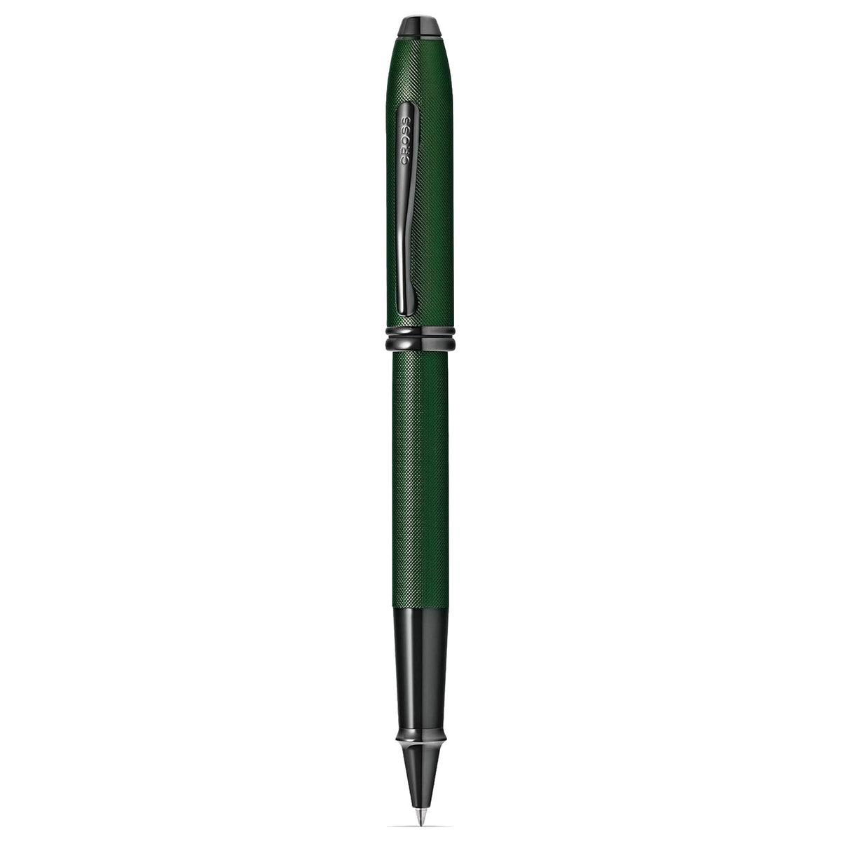 Cross Townsend Green Micro Knurl PVD Roller Ball Pen AT0045-63