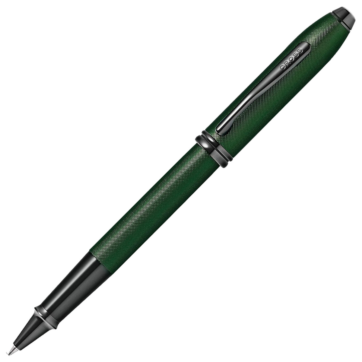 Cross Townsend Green Micro Knurl PVD Roller Ball Pen AT0045-63