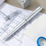 Cross Townsend Lustrous Chrome CT Ballpoint Pen 532TW