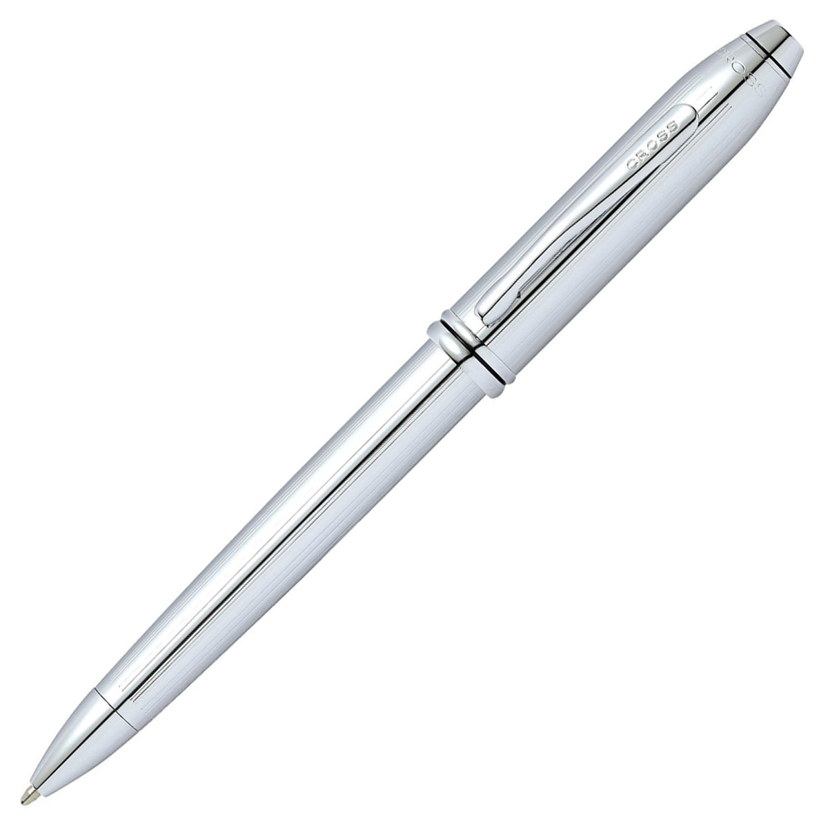 Cross Townsend Lustrous Chrome CT Ballpoint Pen 532TW