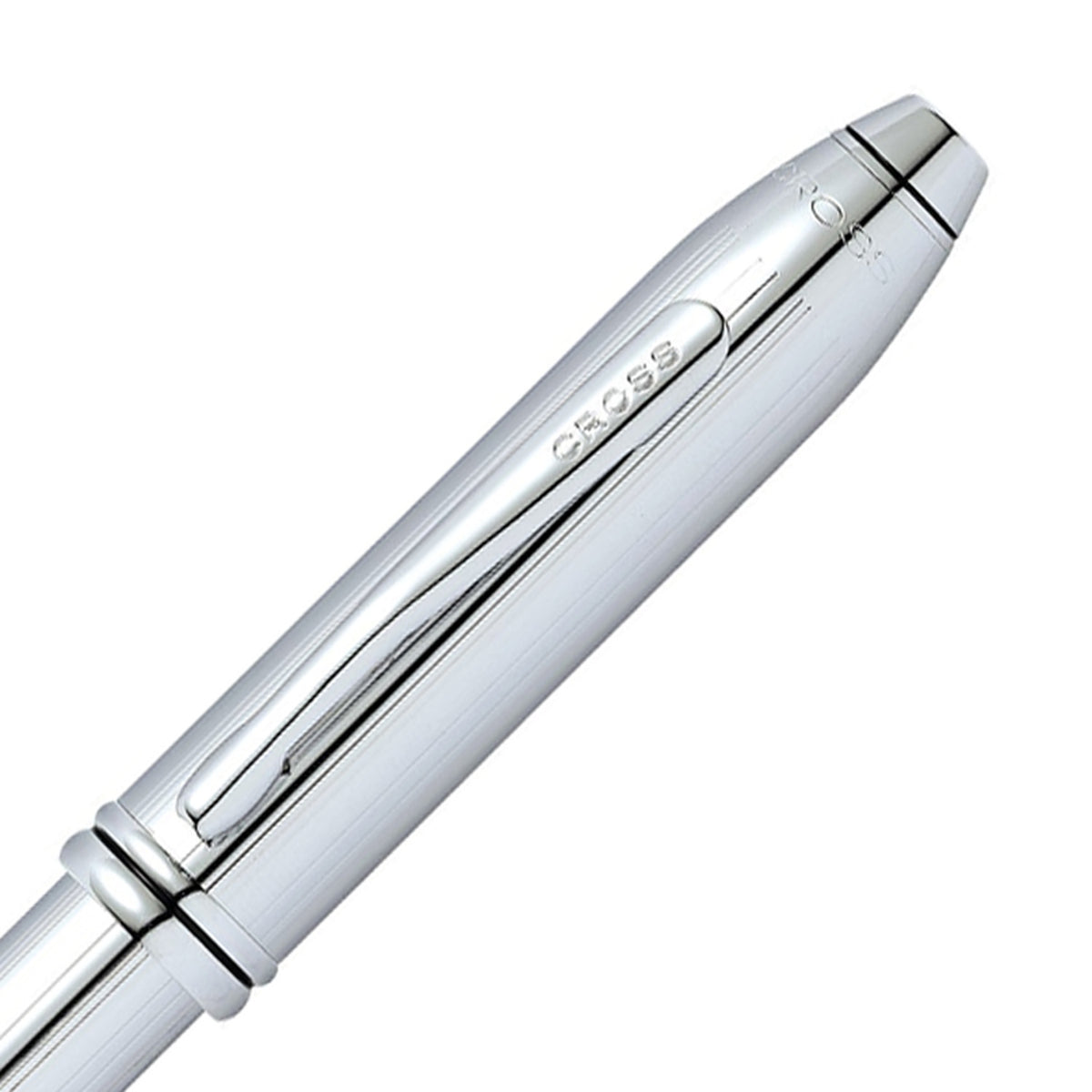 Cross Townsend Lustrous Chrome CT Ballpoint Pen 532TW