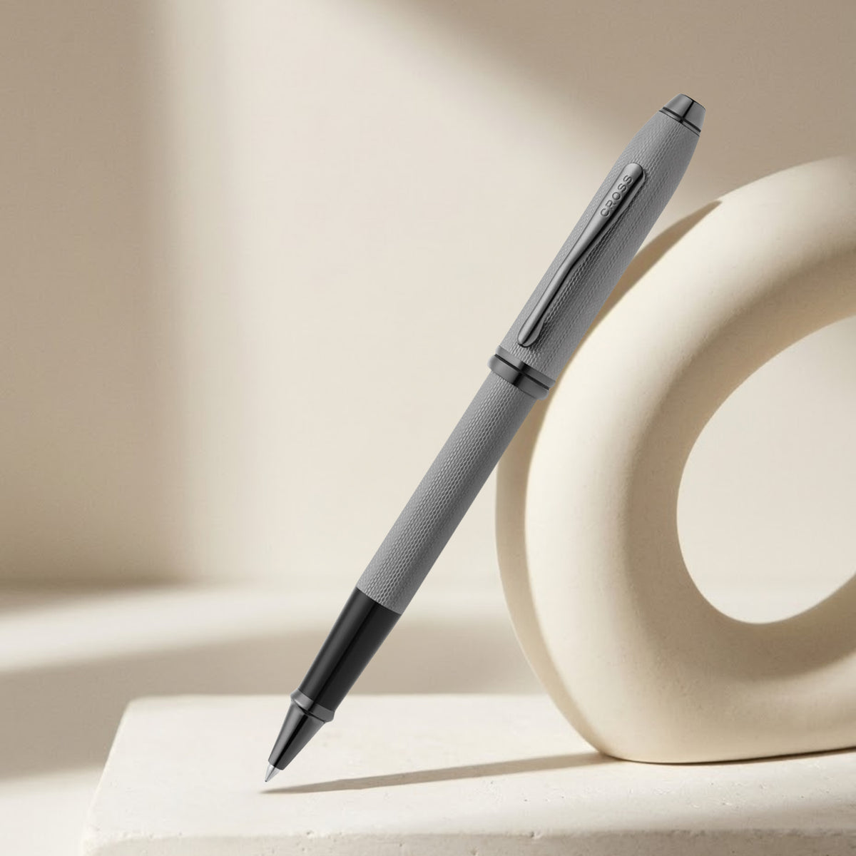 Cross Townsend Polished Slate Gray PVD Roller Ball Pen AT0045-78