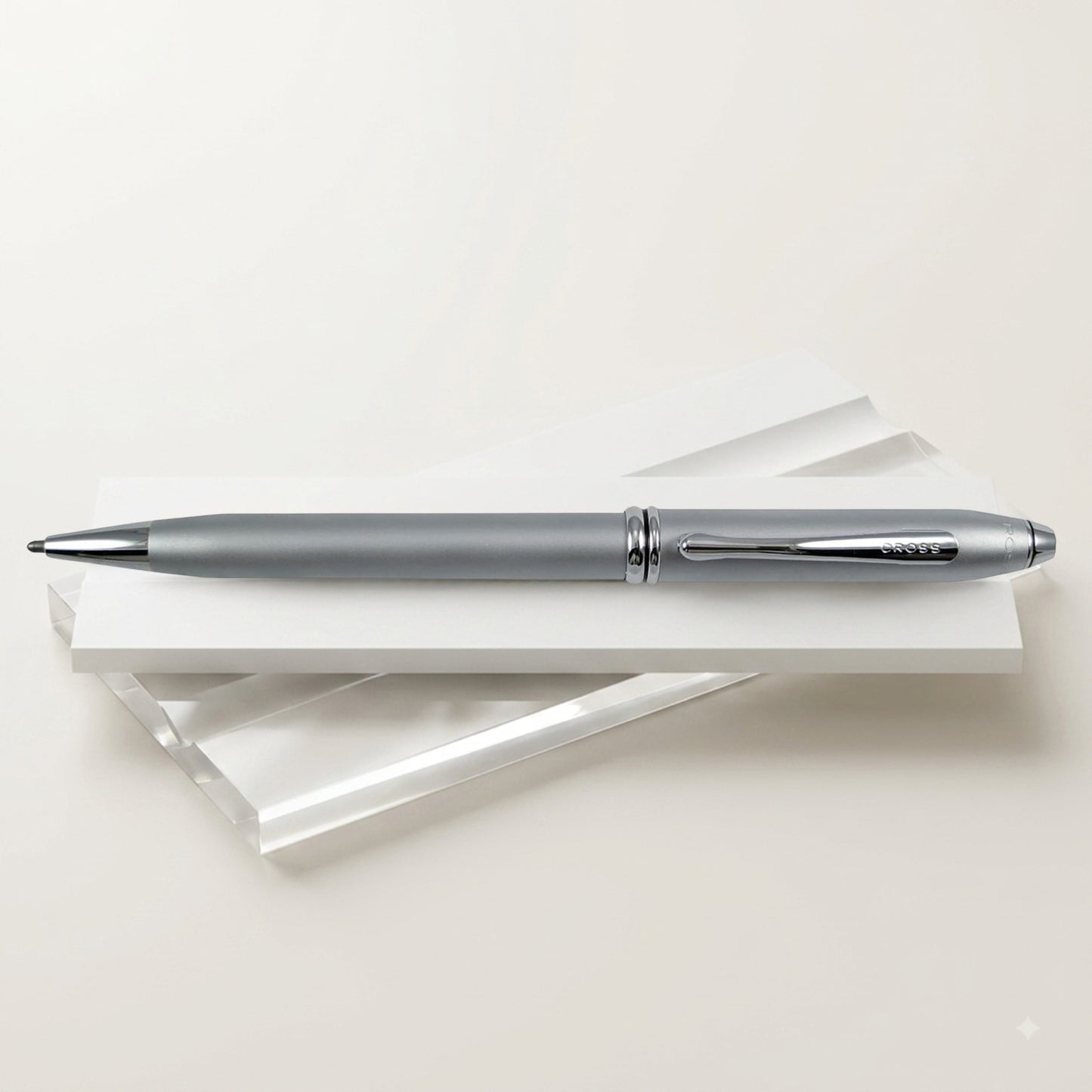 Cross Townsend Satin Chrome CT Ballpoint Pen AT0042G-14