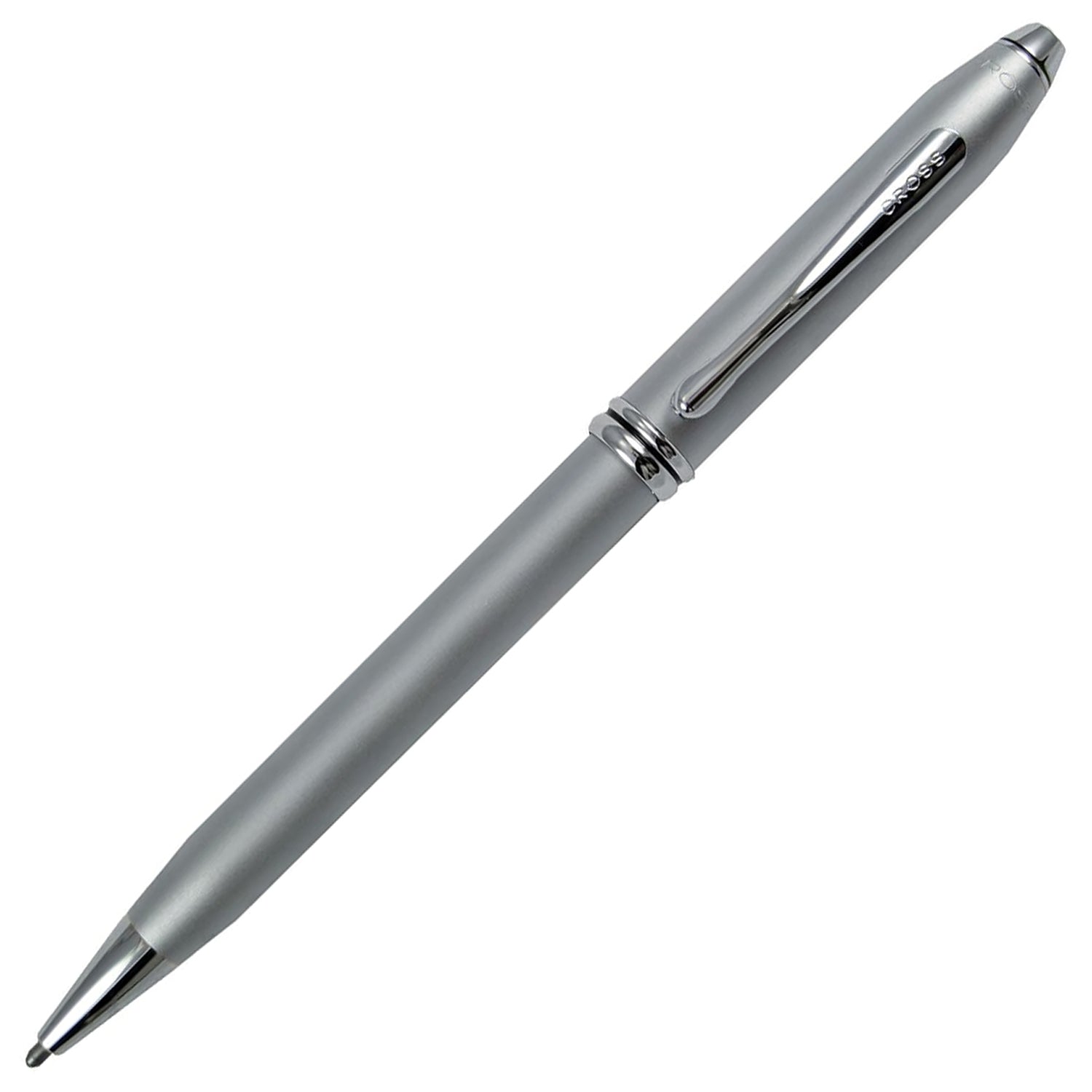Cross Townsend Satin Chrome CT Ballpoint Pen AT0042G-14