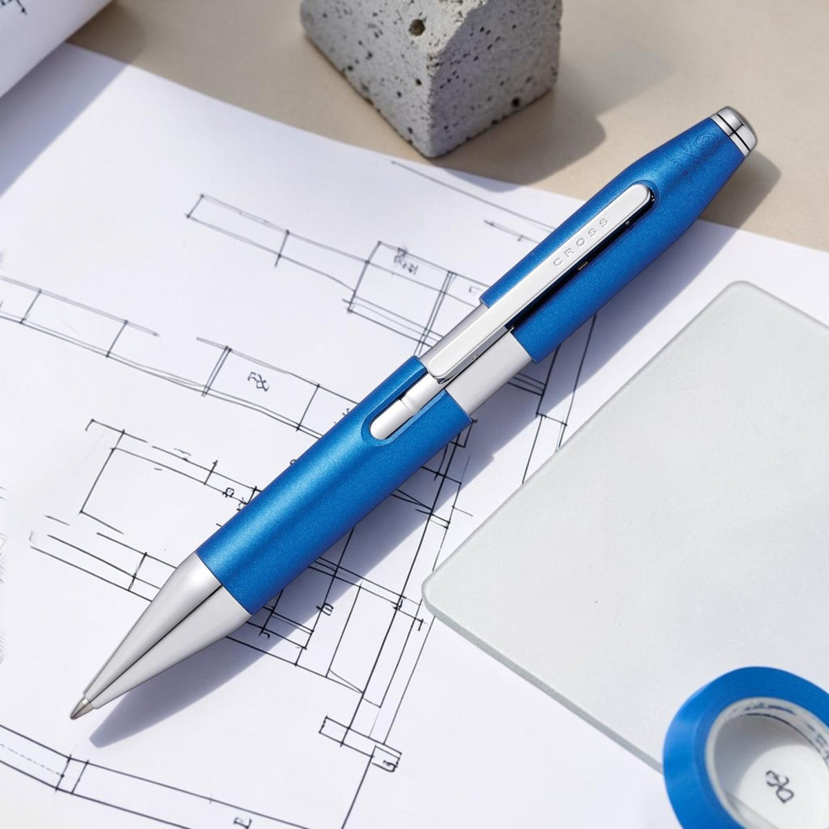 Cross X Cobalt Blue CT Roller Ball Pen AT0725-4